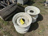 (4) Used 15X6 6 Bolt Implement Wheels