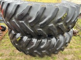 Pair 20.8 X 38 T-Rail Duals With Hardware