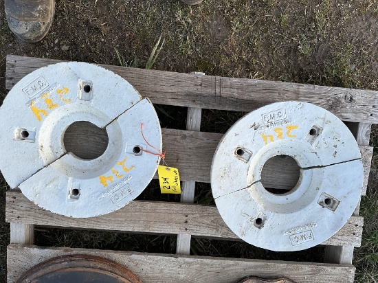 (2) Ford Tractor Front Wheel Weights