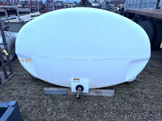2000 Gallon Elliptical Flat Bottom Poly Tank