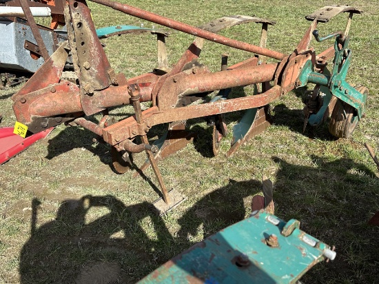 Kverneland 3 Bottom 16” Automatic Reset Thee Point Hitch Plow With Gauge Wheel, Coulters
