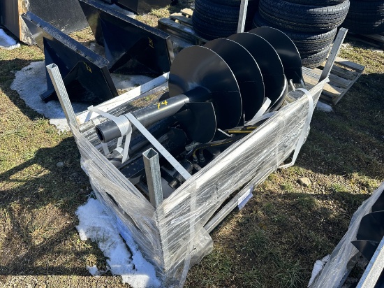 New JCT Skid Steer Hydraulic Post Auger