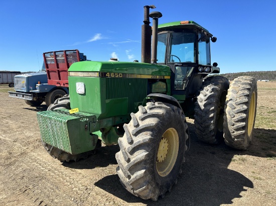 John Deere 4650 Tractor, Shows 7525 Hours, MFWD, Cab, Powershift Transmission,