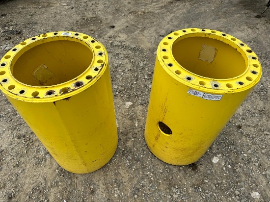 (2) Unverferth 31-5/8” 12 Bolt Wheel Hub Extensions