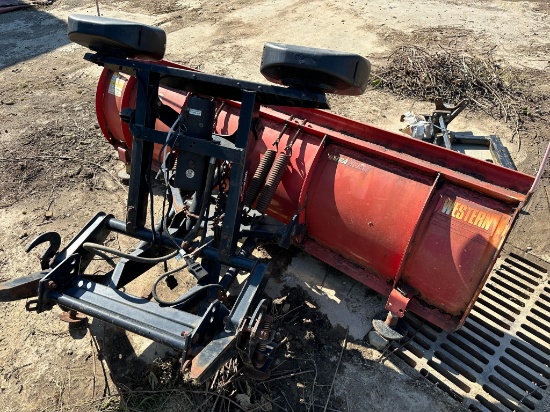 Western 8' Snow Plow with Hydraulic Angle, Lift & Lights