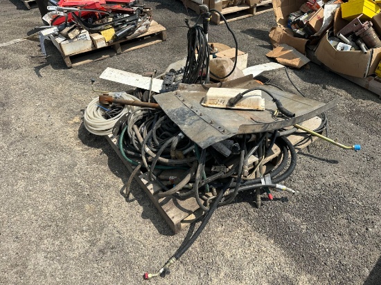 Pallet Of Miscellaneous Hose, Wiring, A/C Lines