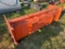 New Skid Steer 8’ Snow Pusher With Steel Cutting Edge