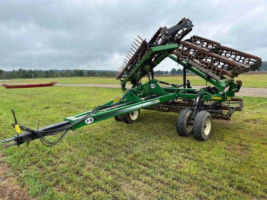 2022 J&M Model TF212  32’ Torsion Flex Rolling Harrow