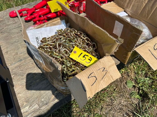 (2) New 5/16” X 20’ Chains With Hooks