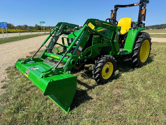 2022 John Deere 3038E Tractor With 43 Actual One Owner Hours