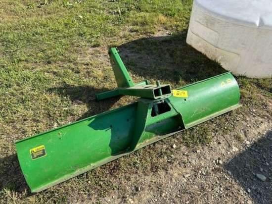 John Deere Model 45  7’  Three Point Hitch Rear Blade