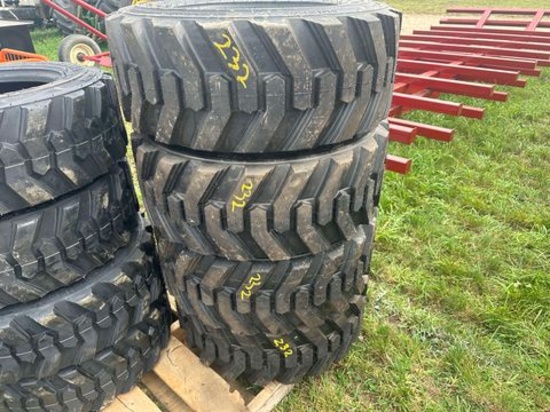 (4) New 12-16.5  14 Ply Skid Steer Tires