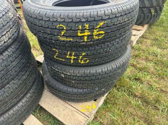 (4) New ST 235/80R16 Load Range E Trailer Tires