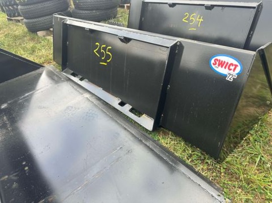 New Swict 72” Skid Steer Utility Bucket