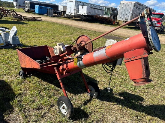 8” Electric Swing Away Hopper With 1 Hp 1 Phase Motor