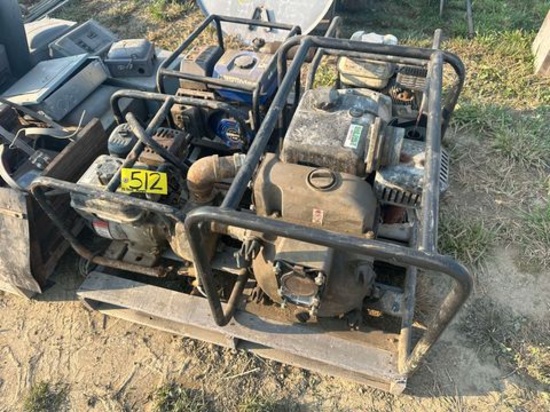(4) Assorted Sizes Irrigation Pumps