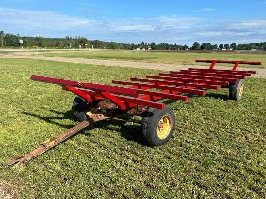 New 8’ X 20’ Steel Bale Rack With Used New Holland 8 Ton Gear