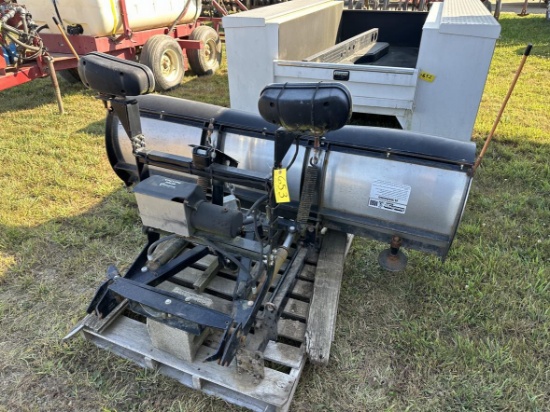 Snow Dog MD68  6-1/2’ Stainless Steel Snow Plow With Hydraulic Angle, Lights
