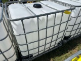 275 Gallon Poly Tote With Valve Used For Fish Oil