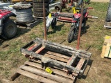 Three PH Or Loader Pin On Double Prong Bale Spear, 34” Tines