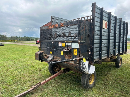 Kasten Model 22  16’ Forage Box With Electric 8 Ton Gear