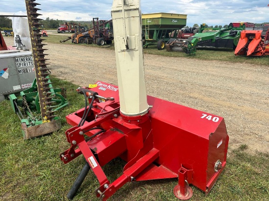 Farm King Model 740 Three Point Hitch 74” Snow Blower
