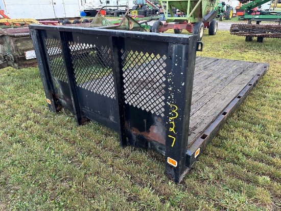 96” X 12’ Truck Flatbed With Front Rack
