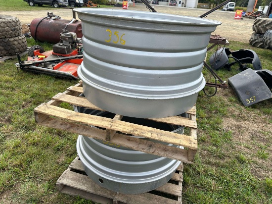 (2) 16” X 38” T-Rail Dual Wheels