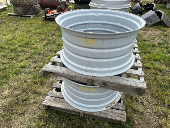 (2) 16” X 34” Double Bevel Wheels
