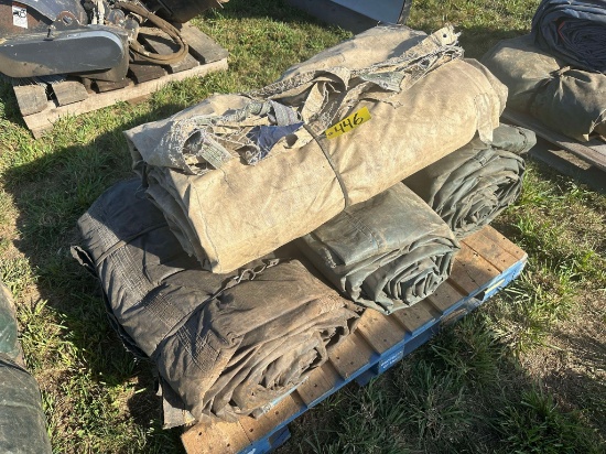 (4) Miscellaneous Sizes HD Tarps