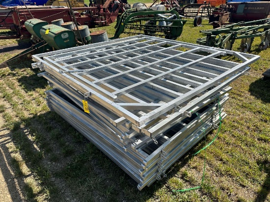 (23) 7’ Wide X 6’ High Steel Gates & (1) With Inside Gate