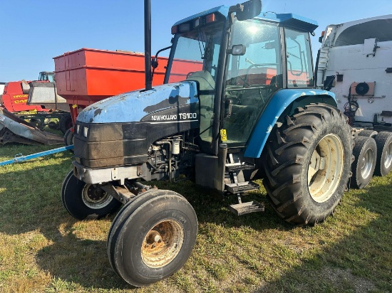 New Holland TS100 2 Wheel Drive Cab Tractor