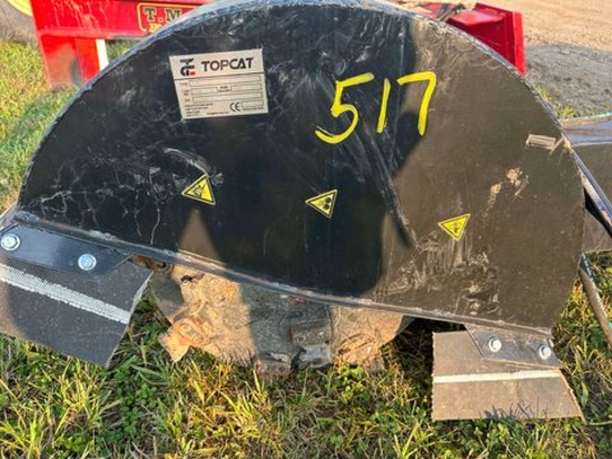 Top Cat Skid Steer Mount Stump Grinder