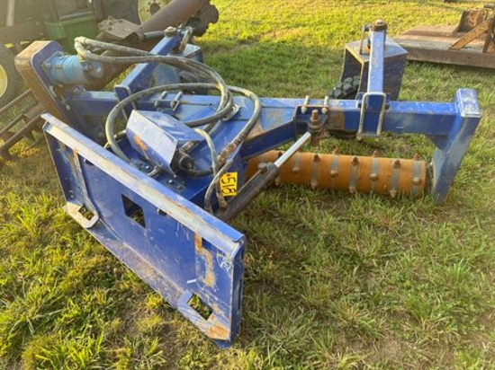 Skid Steer Mount 6’ Landscape Rake