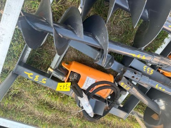 New Wolverine Skid Steer Post Auger