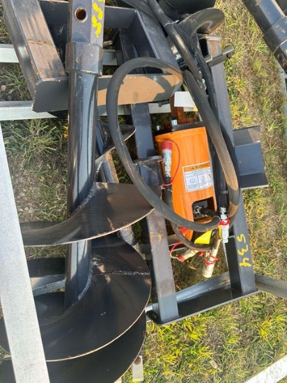 New Wolverine Skid Steer Post Auger