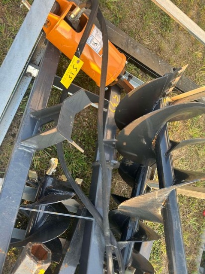 New Wolverine Skid Steer Post Auger