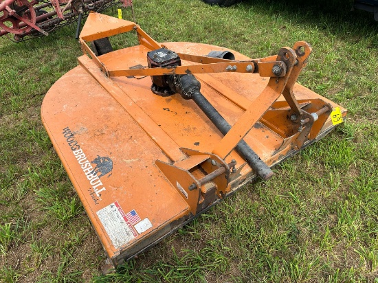 Woods 6’ Brush Bull Three Point Hitch Rotary Cutter With Laminated Tailwheel