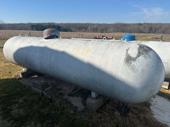 1000 Gallon Propane Tank With 70% Of Lp