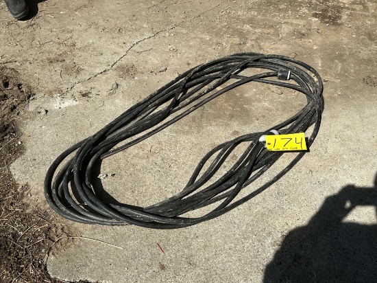 Approximately 50’  10/3 SO 230Volt Extension Cord