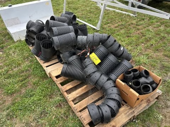 Assorted Plastic Field Tile Fittings