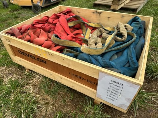 Crate Of Assorted Slings