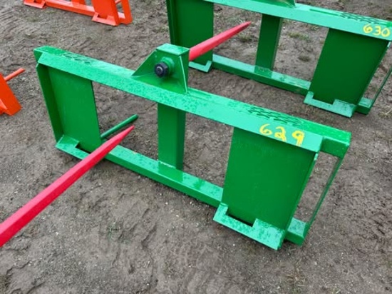 New Skid Steer Single Prong Bale Spear