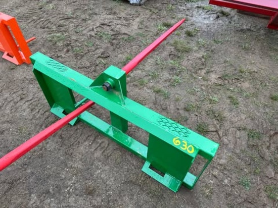 New Skid Steer Single Prong Bale Spear