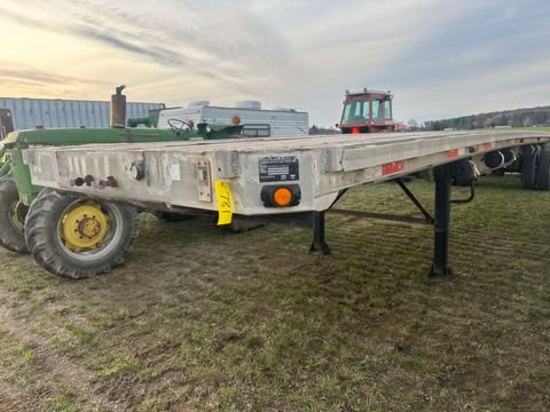 1988 Ravens 96” X 48’ Aluminum Flatbed Trailer