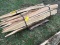 Bundle Of 10  7-1/2’ Locust Sharpened Posts