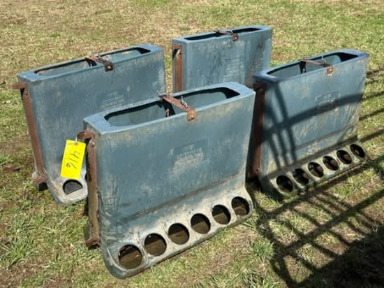 (4) 3’ Poly Hog Feeders