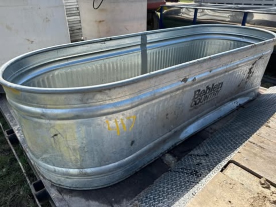 7-1/2’ Galvanized Stock Tank