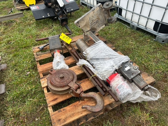 (2) Concrete Drills With Press & Chain Fall
