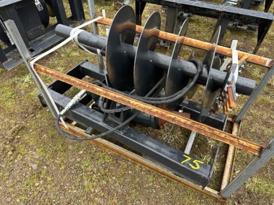 New JCT Skid Steer Hydraulic Post Auger